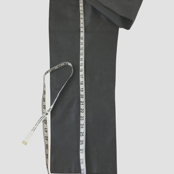 VTG ALGO COUTURE Switzerland Silk Blazer Pants Suit Gray 2pc 80s Power Suit Sz 8 - Picture 10 of 13